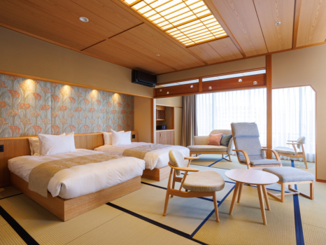 【スーペリアツインルーム】和室54㎡／川側