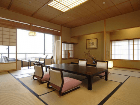 日式房間附桧木檜木室內浴池] 「Rikyu」 12.5 榻榻米/河畔