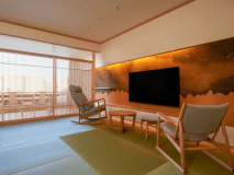 【展望テーブル付ジュニアスイート】梓弓57㎡／川側