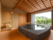 【露天風呂付スイート】六甲64㎡／川側