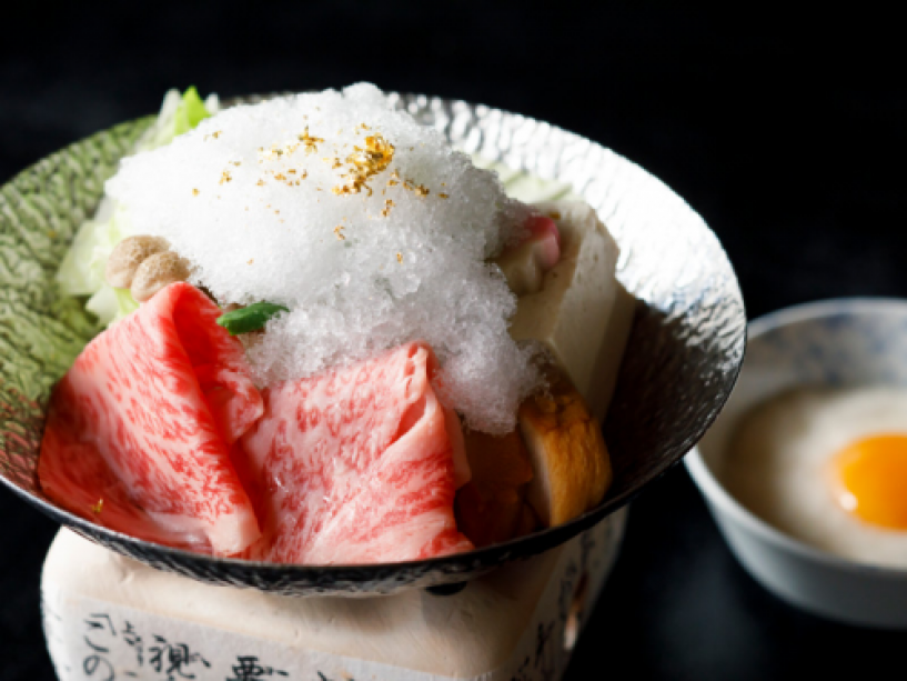 【氷すき焼き懐石】Noto beef "ice" sukiyaki Kaiseki cuisine Plan