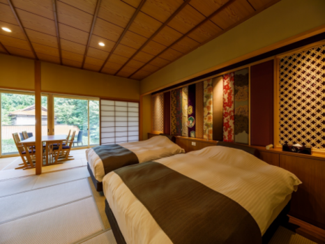 [Kodai-murasaki]Japanese room with open air bath