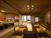 新客室べんがら～赤を基調とした美しい色合い