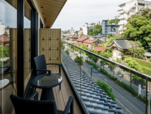 古代紫・萌木色客室バルコニーからの眺望