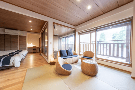 (302) Triple Room with Private Open-Air Onsen