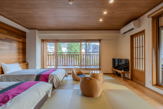 (301) Twin Room with Private Open-Air Onsen