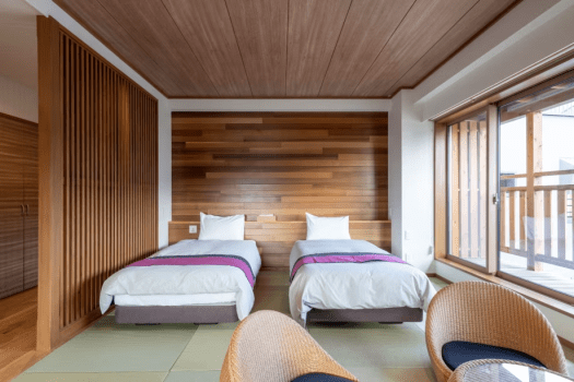 (301) Twin Room with Private Open-Air Onsen