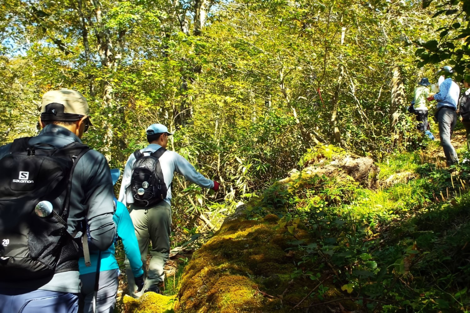 禿岳を見渡す当館は、登山やトレッキングの拠点として最適