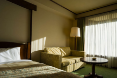 【スタンダードツインルーム】東側に位置しているので晴天時は、美しい朝焼けをお部屋から楽しめます