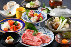 夕食一例｜若狭牛しゃぶしゃぶ会席