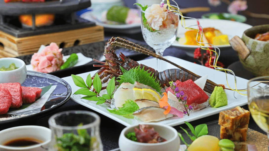 新)【浜膳特選伊勢海老お造り御膳】～半露天風呂付客室～