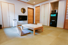 【禁煙】源泉かけ流し半露天風呂 和洋室(2～6名部屋)