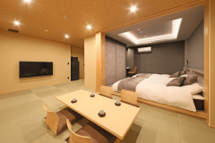 禁煙】源泉かけ流し半露天風呂 和洋室(2～8名部屋)