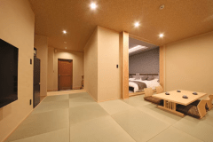 禁煙】源泉かけ流し半露天風呂 和洋室(2～8名部屋)