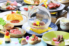 ☆分け合う和洋会席プラン☆異なる食事をご提供♪