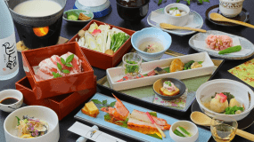 新)【直前割】～現金特価♪得割プラン!　★足あか海老＆黒豚豆乳しゃぶ御膳★～半露天風呂付客室