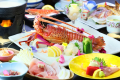 【贅沢活きイセエビお造りプラン】～半露天風呂付客室～