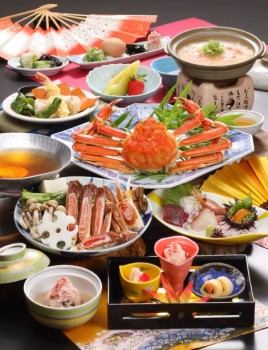 冬の味覚に舌鼓♪姿ガニ付き♪たっぷりかに会席＜1泊2食＞