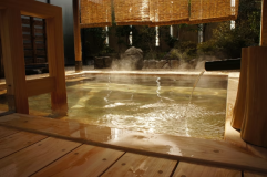 [温泉]松江しんじ湖温泉の湯/お肌がツルツルになる美肌効果抜群のお湯/さらりとした無色透明のお湯