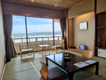 [湖側客室］窓からの宍道湖の絶景