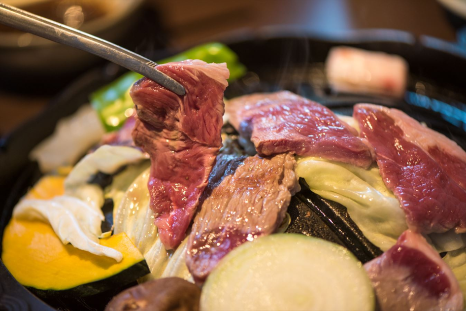 【蔵王名物ジンギスカン膳】ジューシーな生ラムを鉄鍋でお好きな焼き加減で召し上がれ 【蔵王名物ジンギスカン膳】ジューシーな生ラムを鉄鍋でお好きな焼き加減で召し上がれ