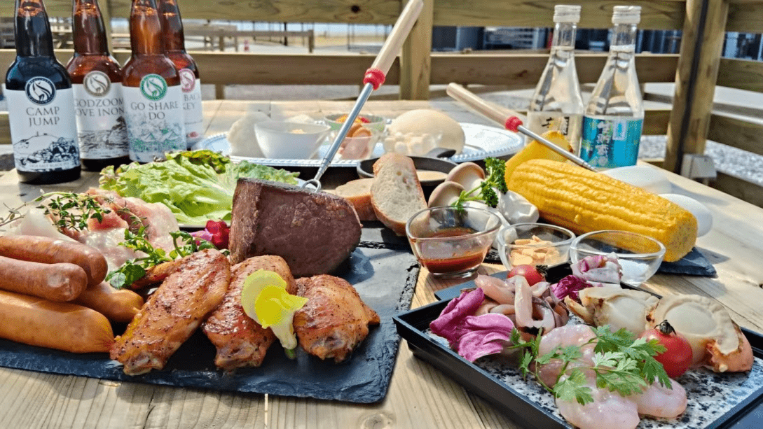 夏のグランピング宿泊★期間限定特別メニューのご夕食！プレゼント付★プレミアム屋外ＢＢＱプラン