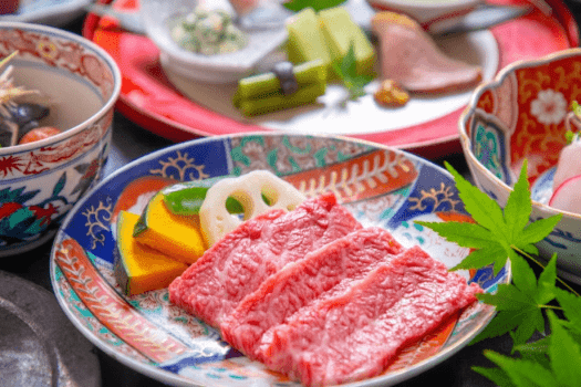 【おおいた和牛】美しい霜降りが入った、上質なお肉を堪能する一皿