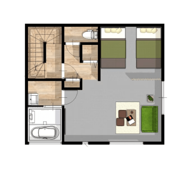 【シアタールーム付/2階建/屋上付】ルーフトップヴィラ（最大4名）