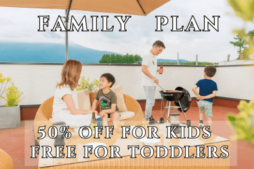 [Family Offer] 50% Off for elementary school students and Free for preschoolers (Room Only)