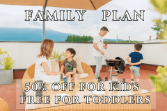 [Family Offer] 50% Off for elementary school students and Free for preschoolers (Room Only)