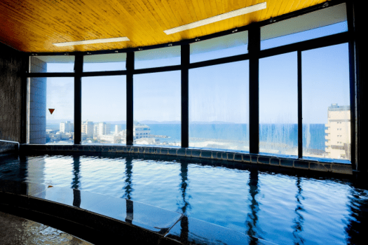 [大浴场]切壶的源源不断的温泉水