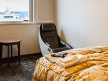 【リラックスシングル】2024年リニューアル、お疲れの体を癒すマッサージチェア付きです。