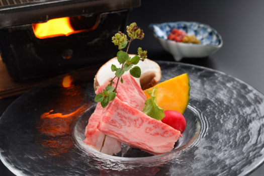 夕食ビュッフェ別注料理：仙台牛鉄板焼き