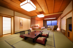 【和洋室】３階～５階　和室15畳＋ツイン（禁煙）（一例）