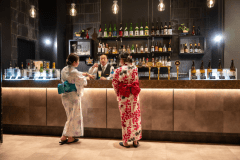 夕食ビュッフェドリンクカウンター