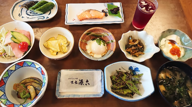 【公式HPベストレート｜1泊2食付プラン】満喫！外湯めぐり＆げんろく季節の味プラン