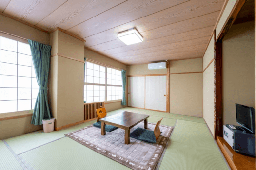 Two connected Japanese-style rooms