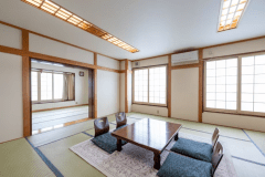 Two connected Japanese-style rooms