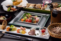 *【ご夕食一例】信州・伊那谷の「美味しい」を引き出すヘルシーな創作会席(季節により内容は異なります)