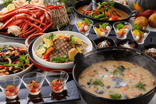 11月と12月のディナーブッフェは「北海道フェア」を開催