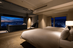 【クラブフロア】コーナービューバスツイン(ベッドルーム）