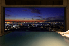 【クラブフロア】コーナービューバスツイン(ビューバスからの眺望）