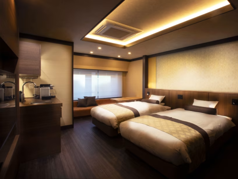 [202 SHAKKYO]  It is the most compact of Ichiryu's guest rooms, but it is spacious enough for two people.