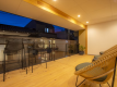Terrace seating in the Premium Lounge. Refreshing in the warm season.