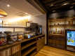 The premium lounge offers complimentary snacks, alcohol and soft drinks.