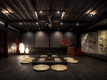 In the premium lounge “Black”, you can watch videos full of attractions of the Hida region on a large monitor.