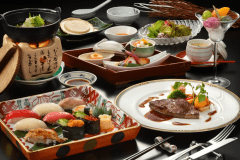 青森県産牛ステーキと特上握り寿司　特別会席