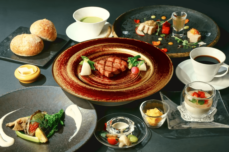 [Gourmet All-Inclusive] Supreme French Dinner with Takamori Wagyu & Abalone, Paired with Stunning Views of the Seto Inland Sea