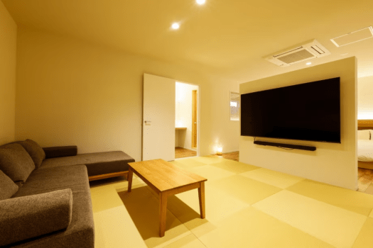 "-SORA-" A luxurious stay with a semi-open-air bath and large TV!