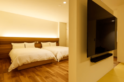 "-SORA-" A luxurious stay with a semi-open-air bath and large TV!